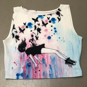 BlackMilk Out of Gravity Wifey Crop Top
